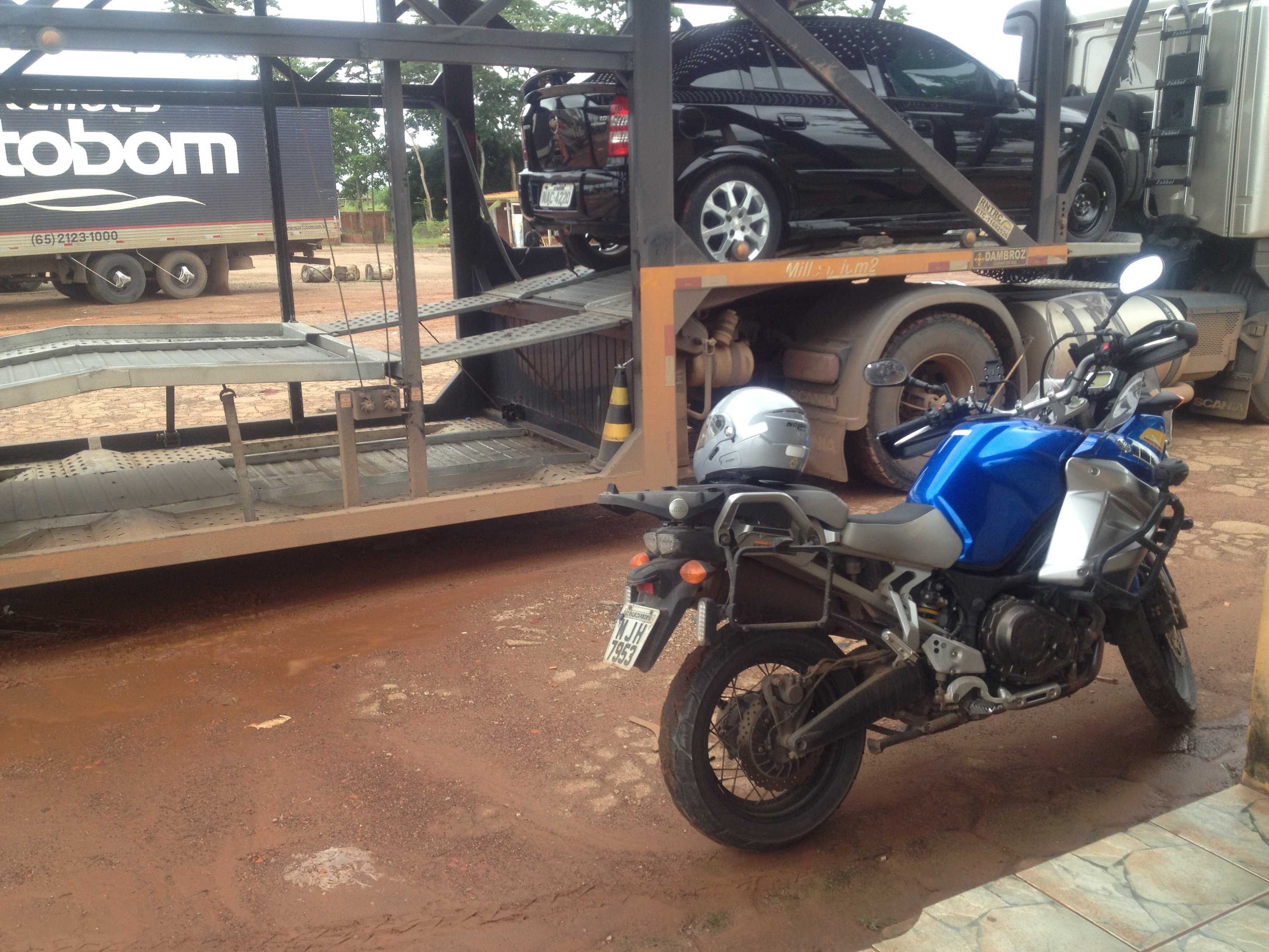 Carreta pronta para o transporte