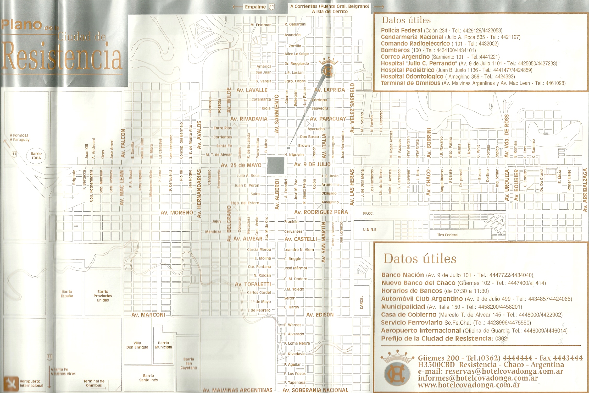 Localização do hotel Covadonga