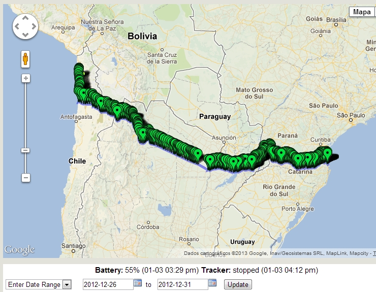 Roteiro dias 26/12 a 31/12