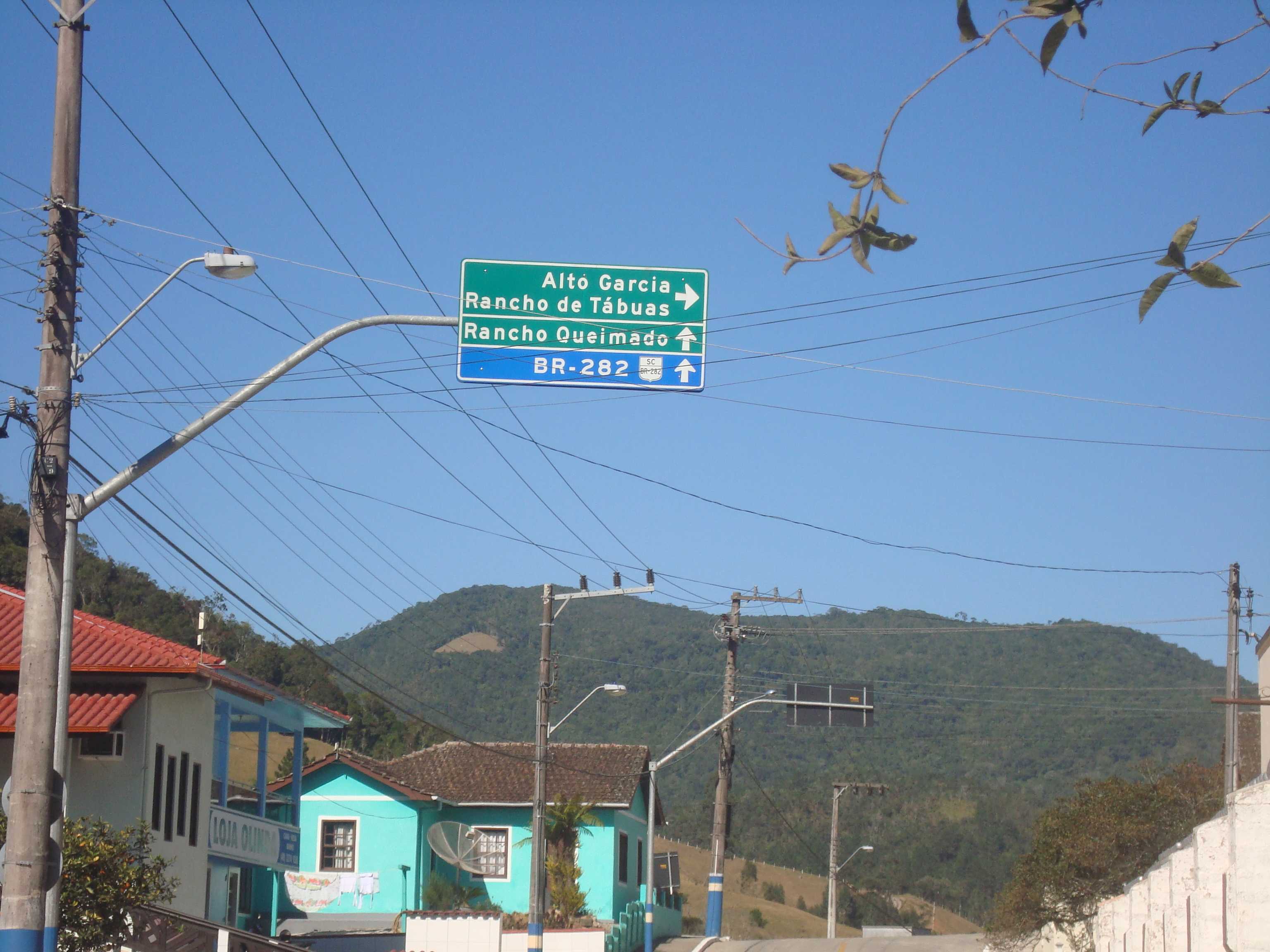 De Angelina com direção a BR-282