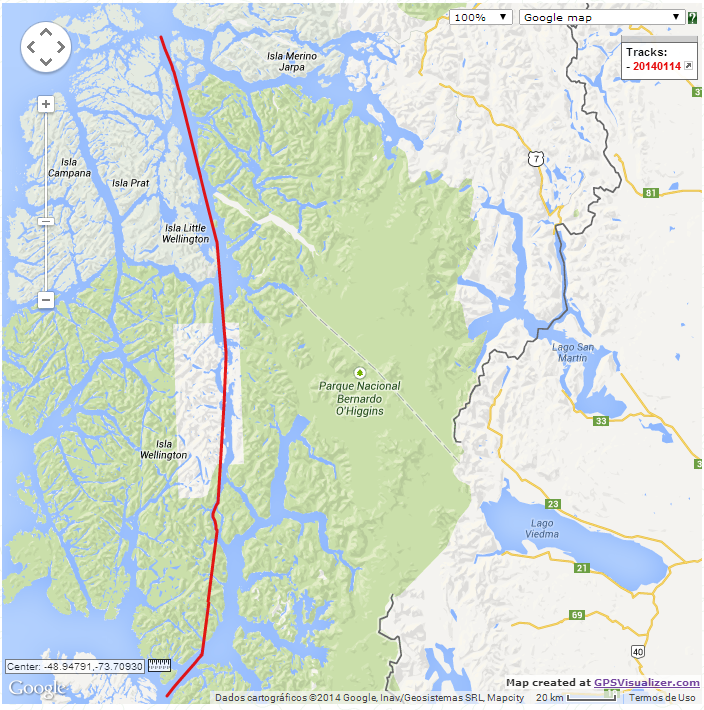 22/01/2014 (Parcial da viagem no Navio)