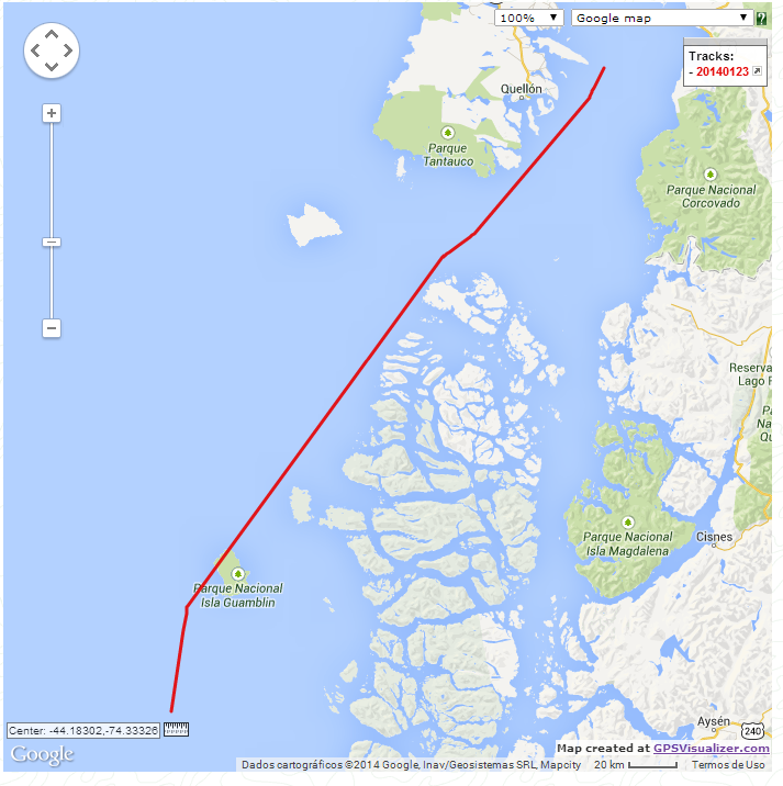 23/01/2014 (Parcial da viagem no Navio)