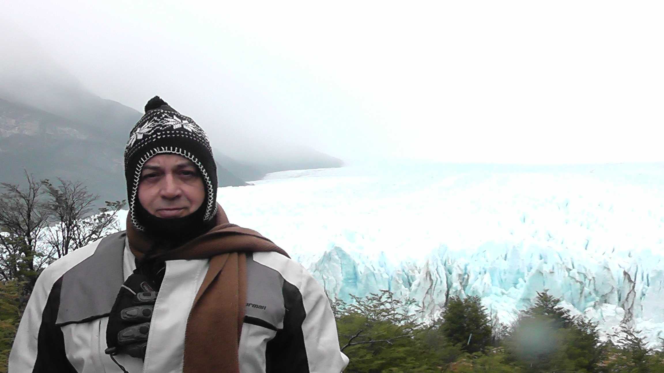 Ademir e o gelo ao fundo...