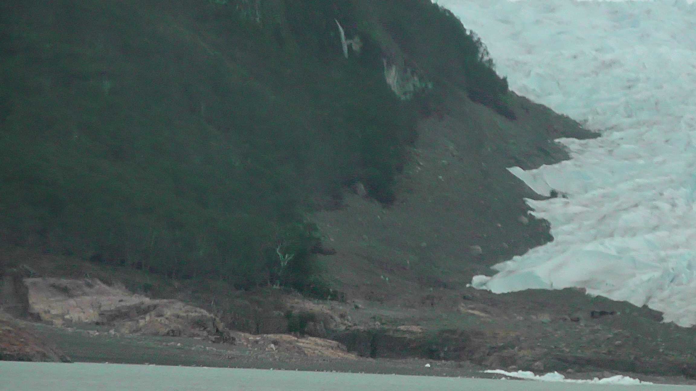 Gelo encontrando a terra