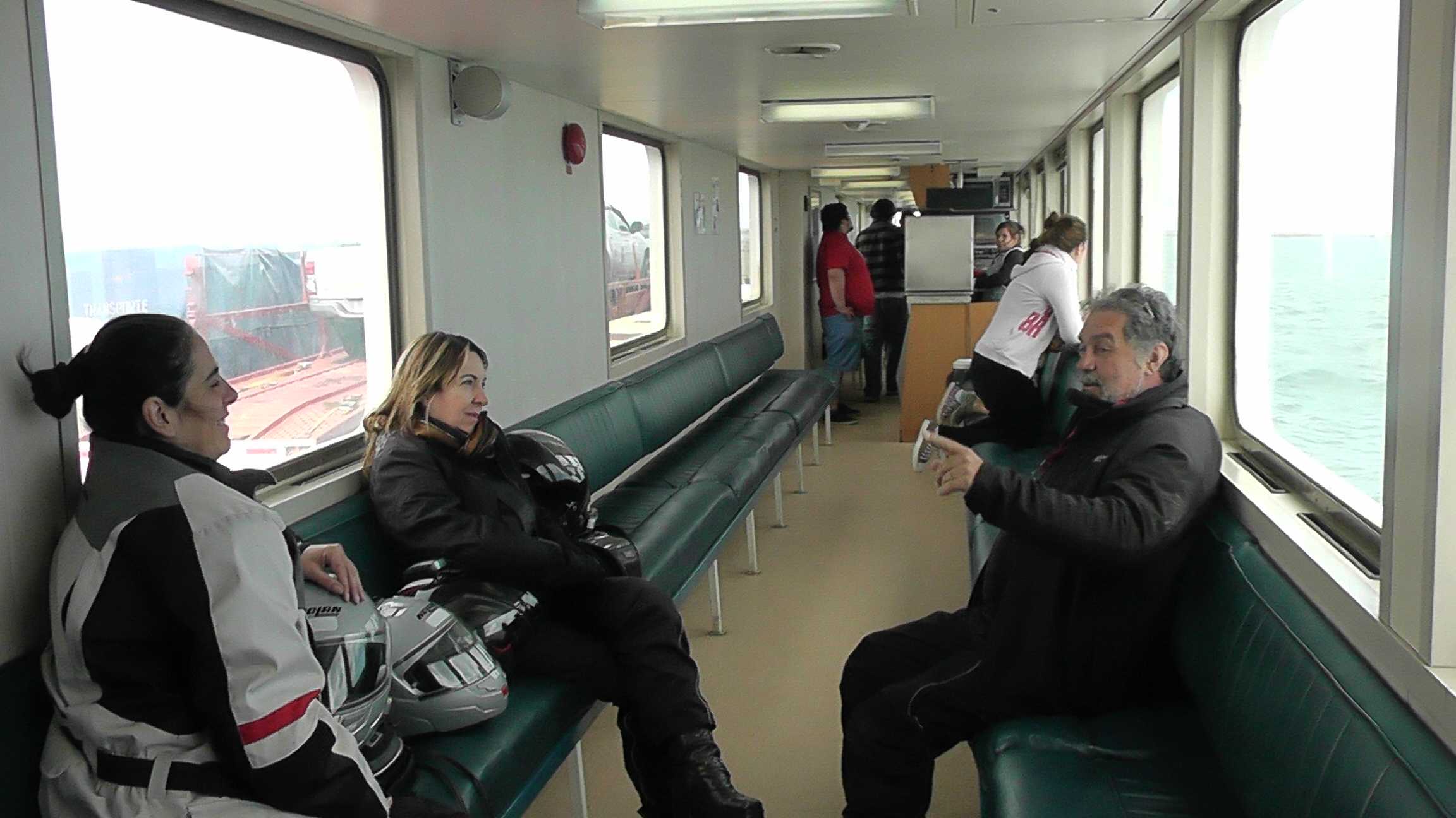 Na sala dos passageiros