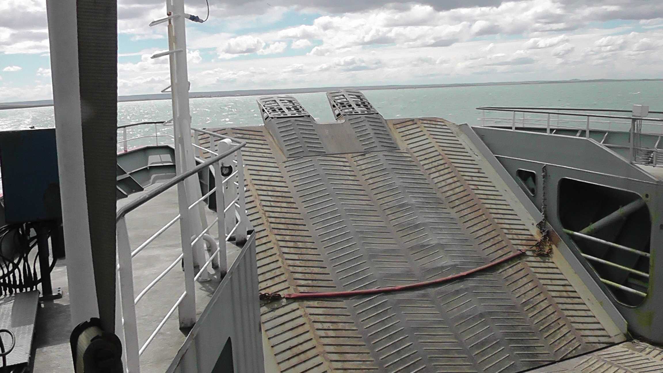 A rampa de entrada e saída 