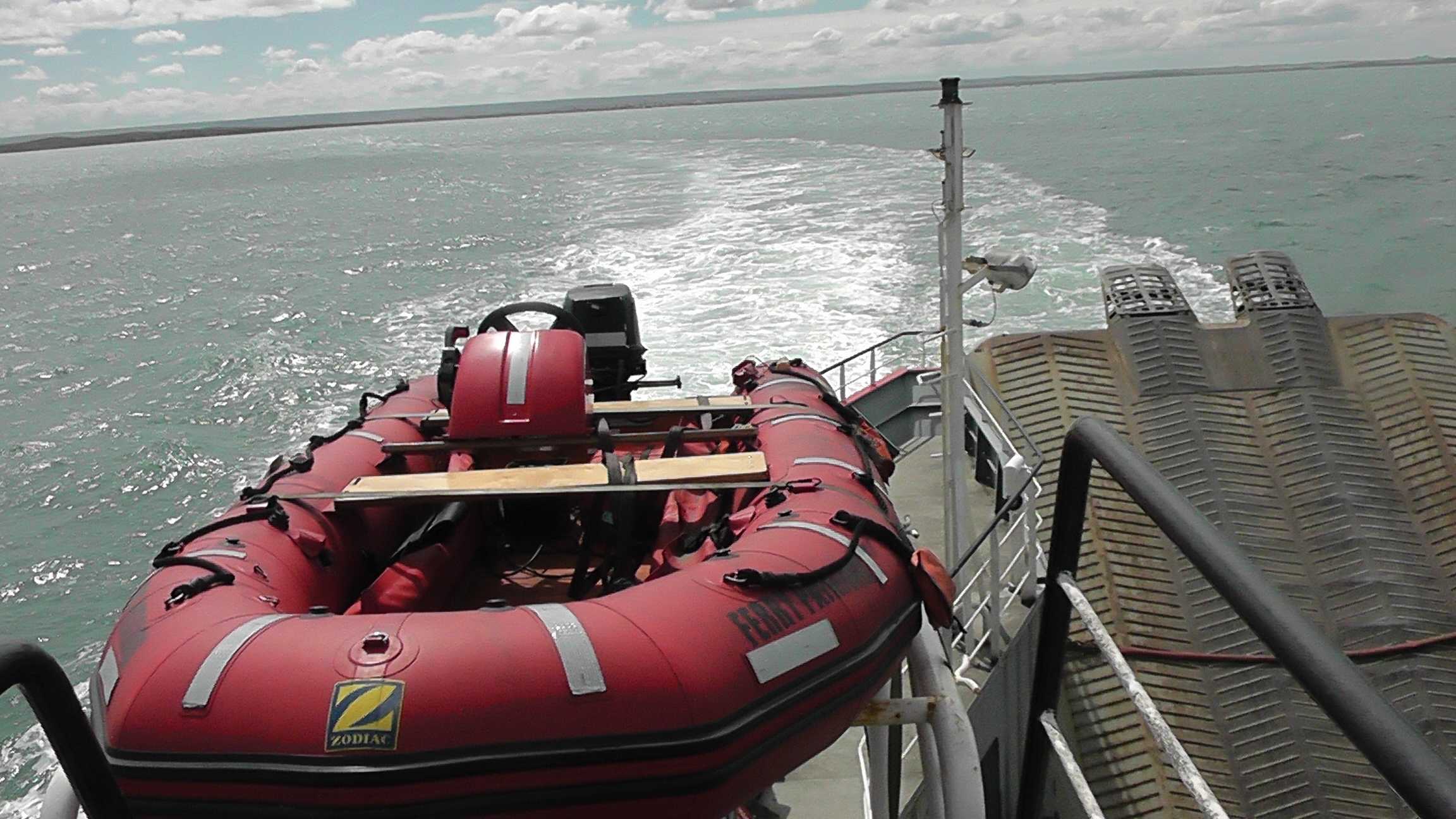 O mar estava sereno...