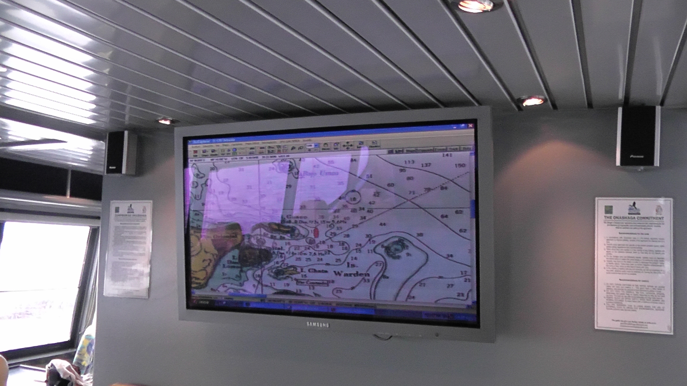 Posição do barco via GPS