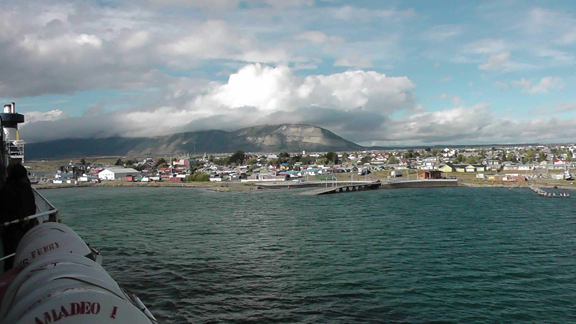 A cidade ficando para trás  