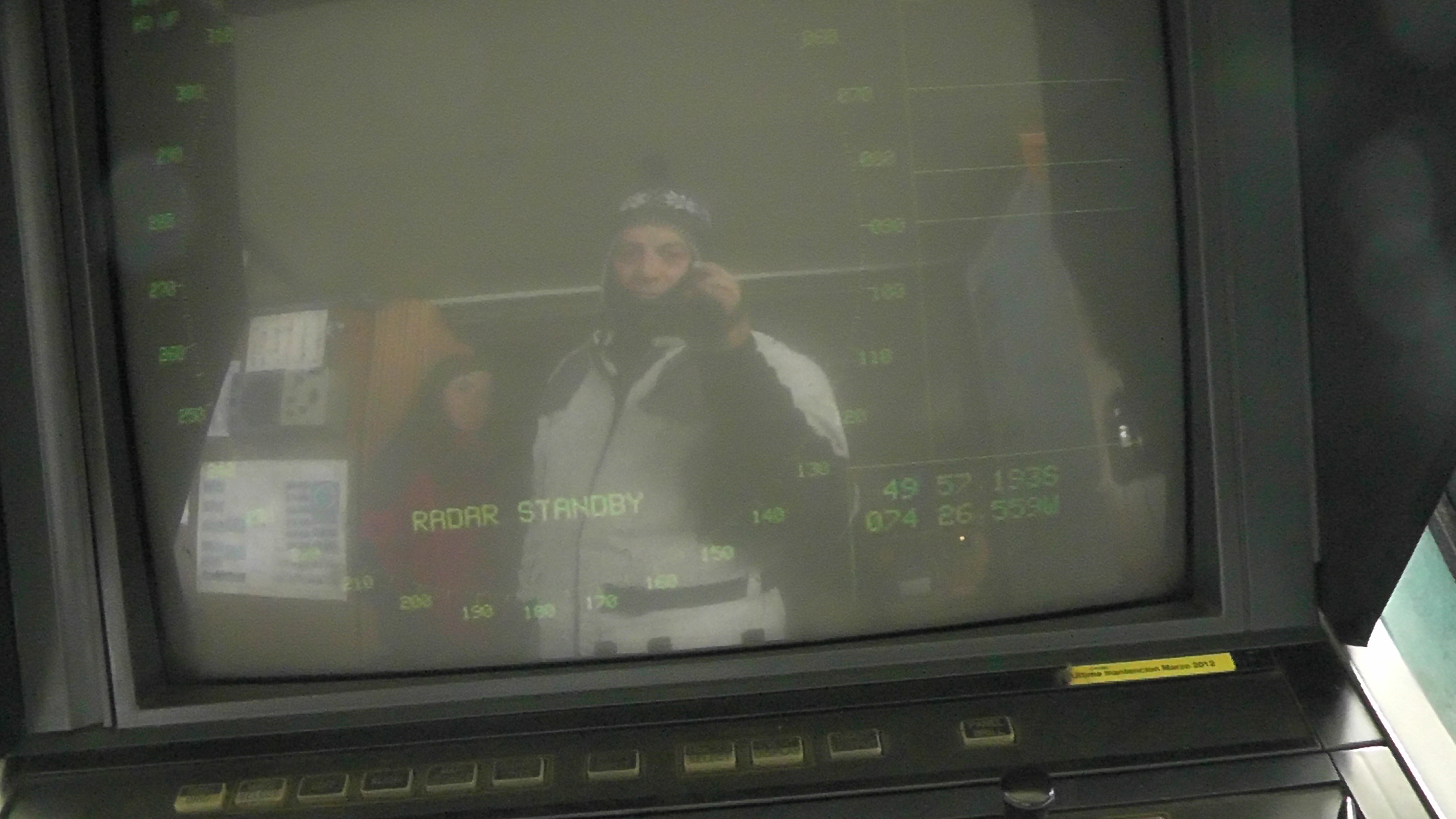 Refletindo na tela do RADAR