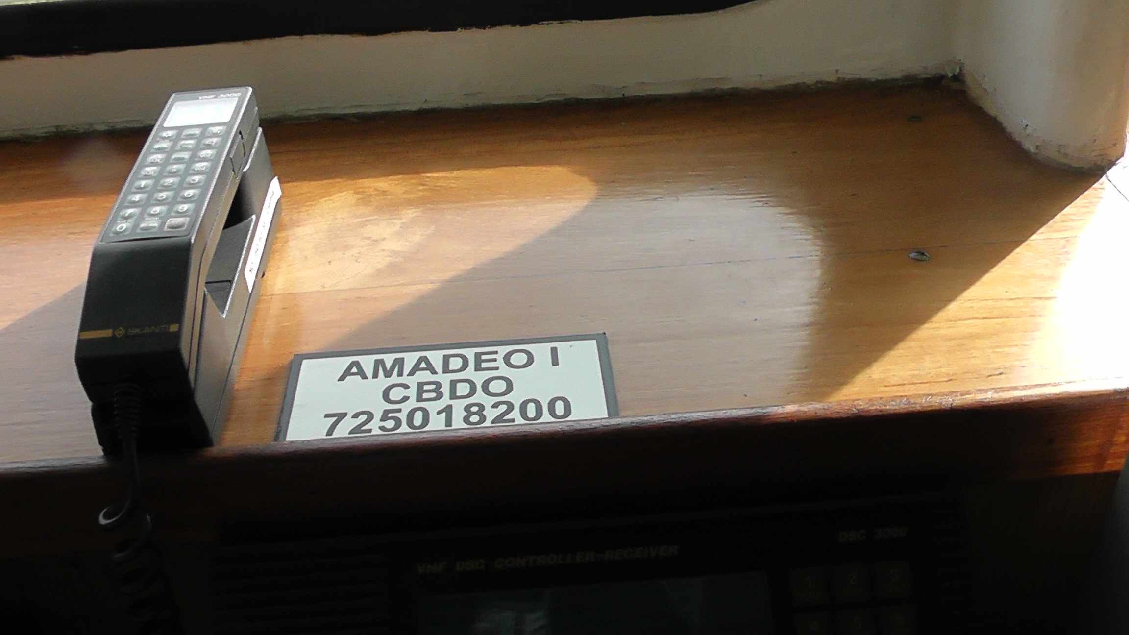 Identificação do AMADEO I - Rastreamento GPS via satélite