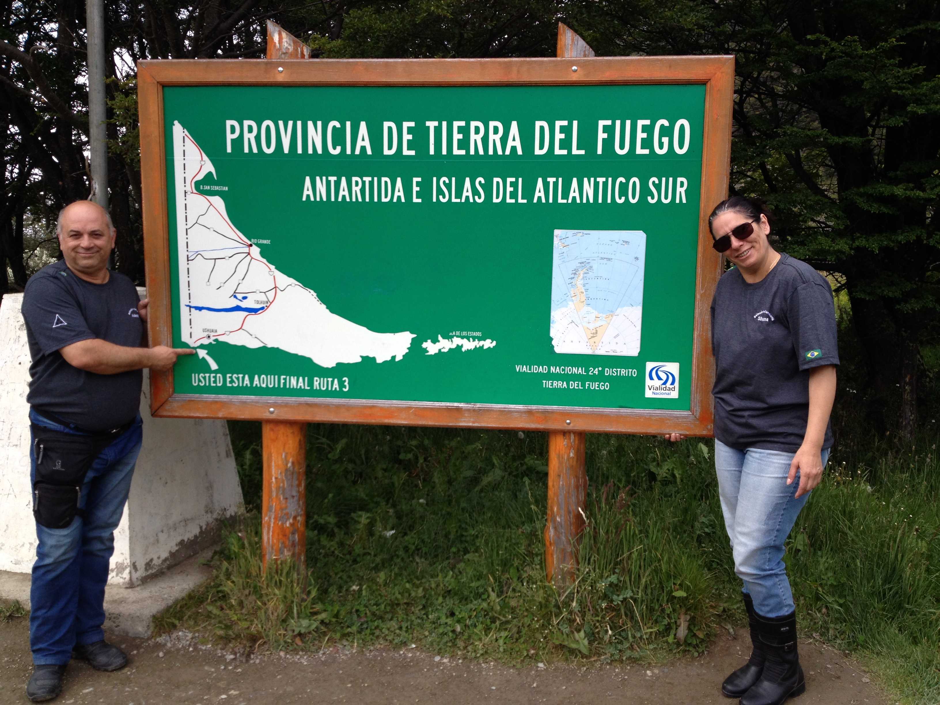 Indicando o fim da Ruta 3