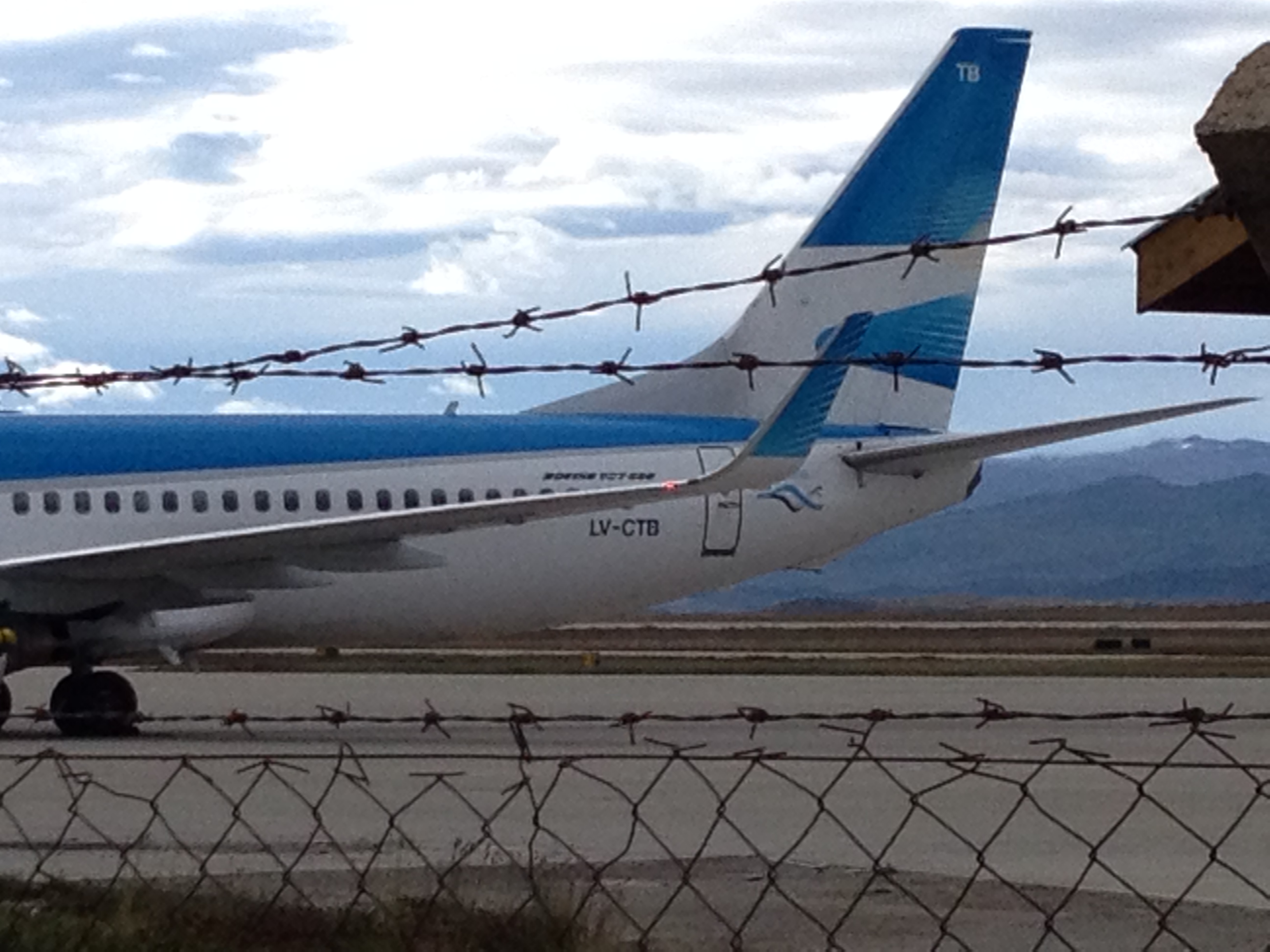 Viajando no avião de prefixo LV-CTB