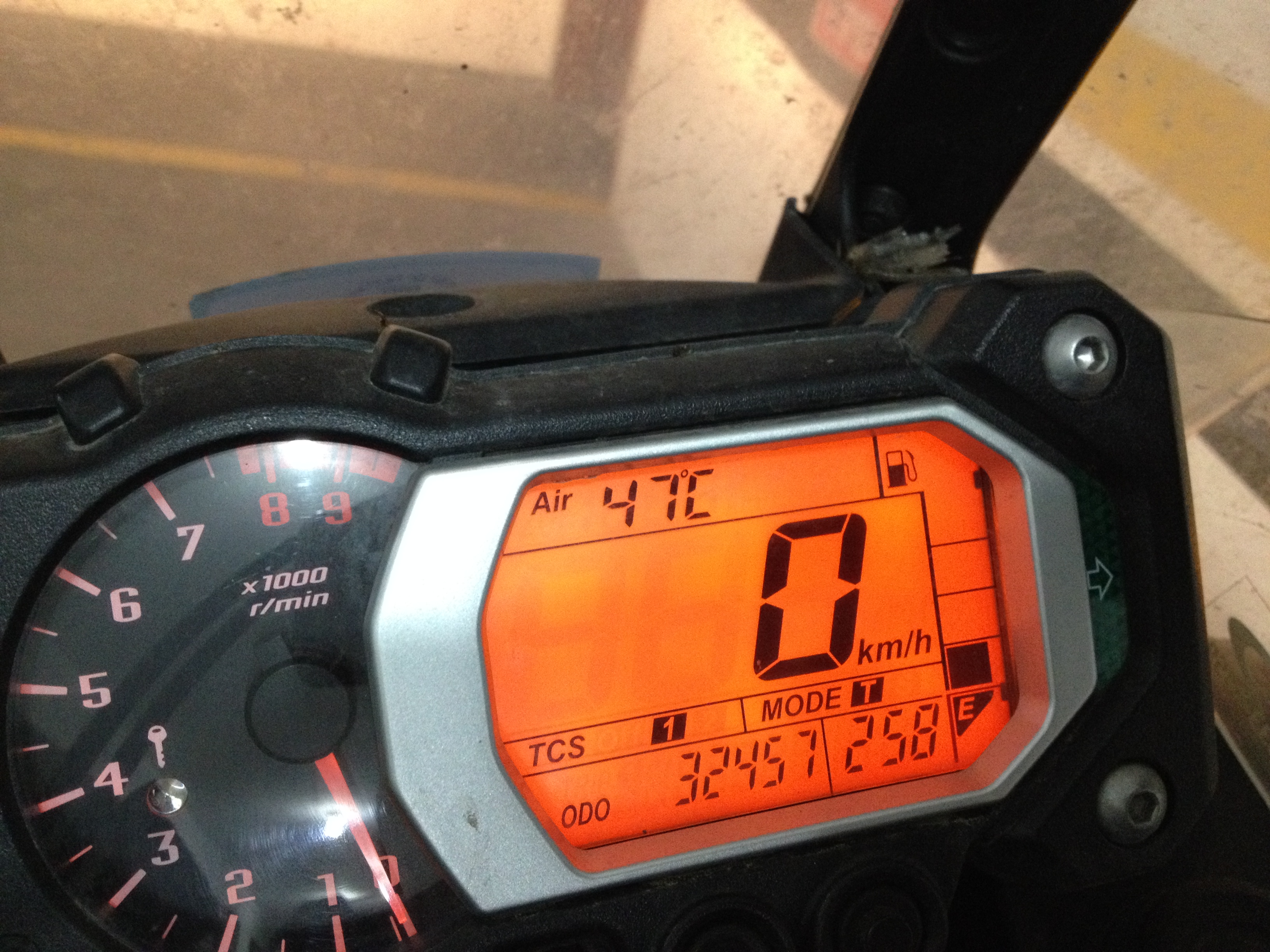 Odômetro de final de viagem