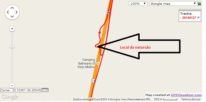 Local da extorsão I