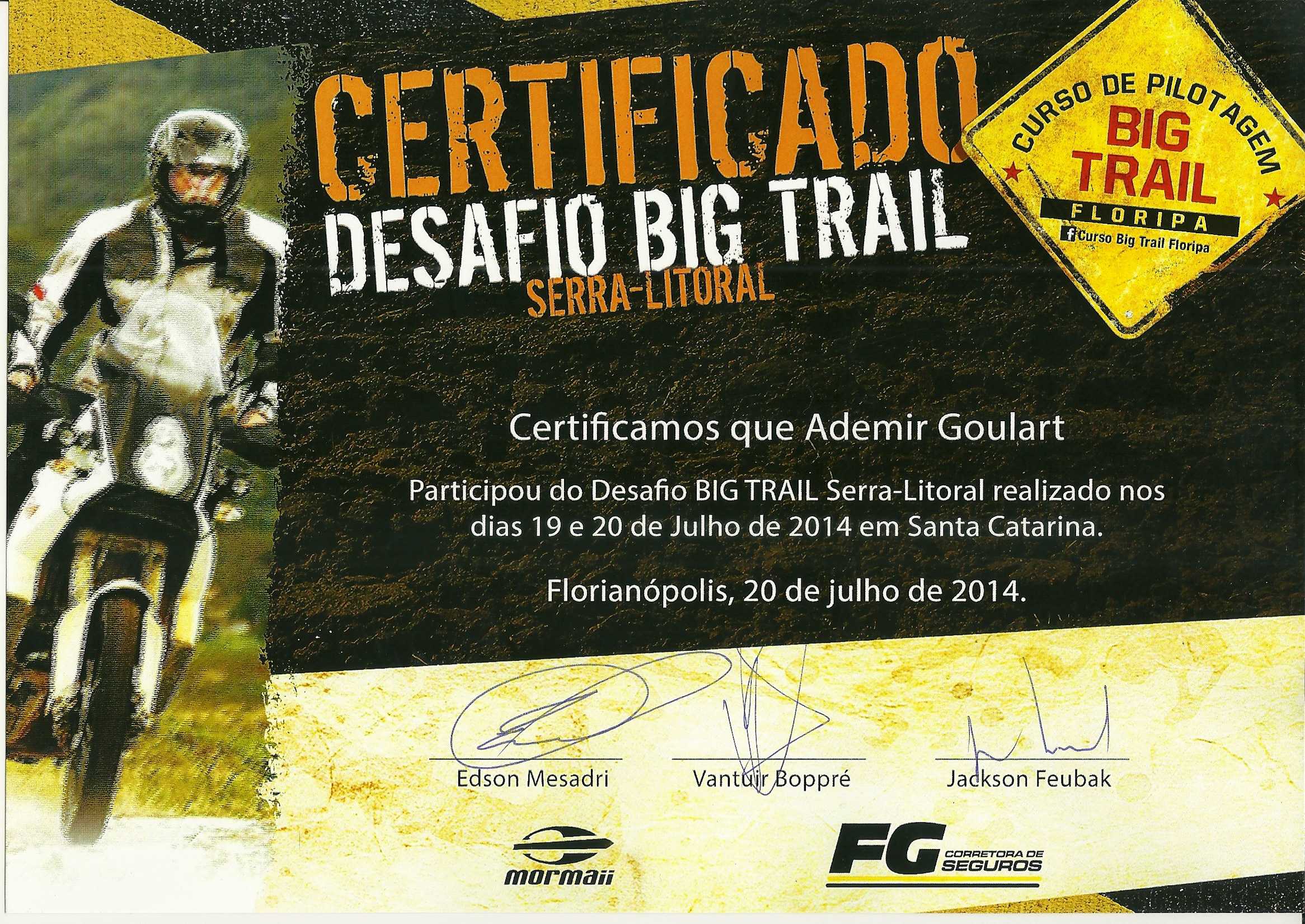 O Certificado não vai para a parede mas vai para o Blog