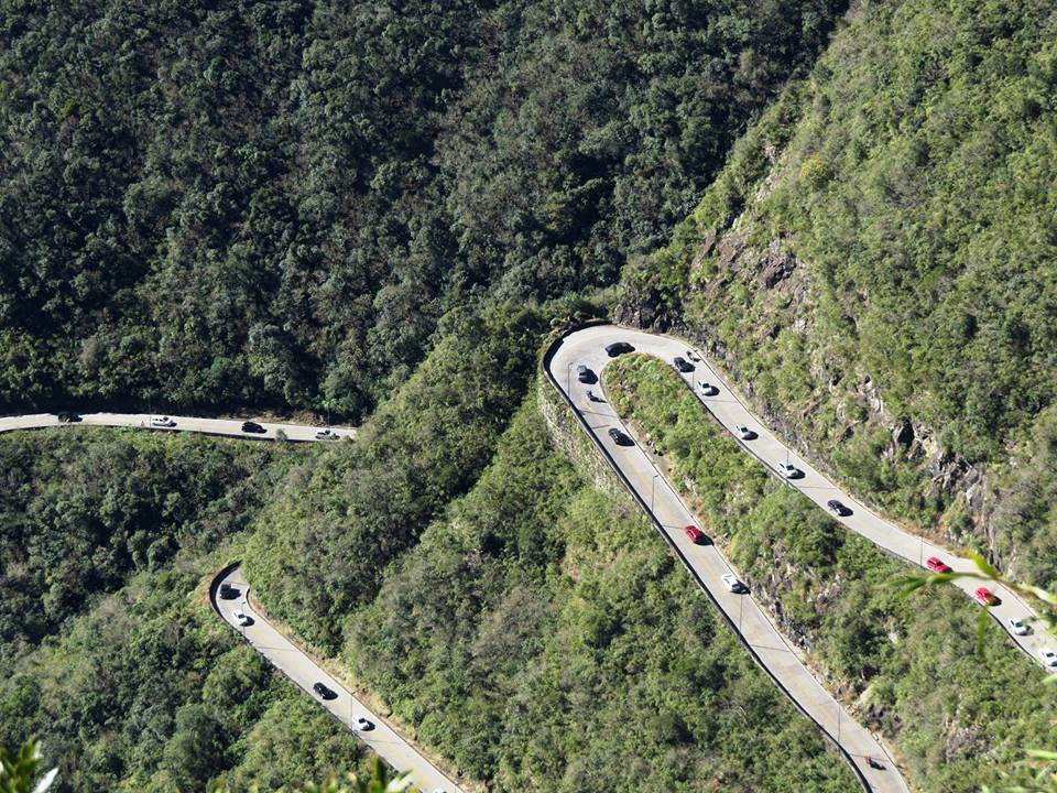 Em um click do Rogerio Barion podemos ver a serra engarrafada...