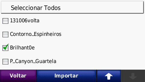 Selecionando o caminho para importar