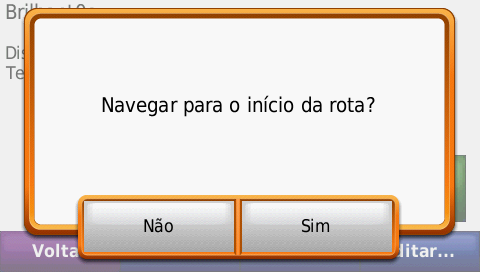 Navegar para o início da rota?