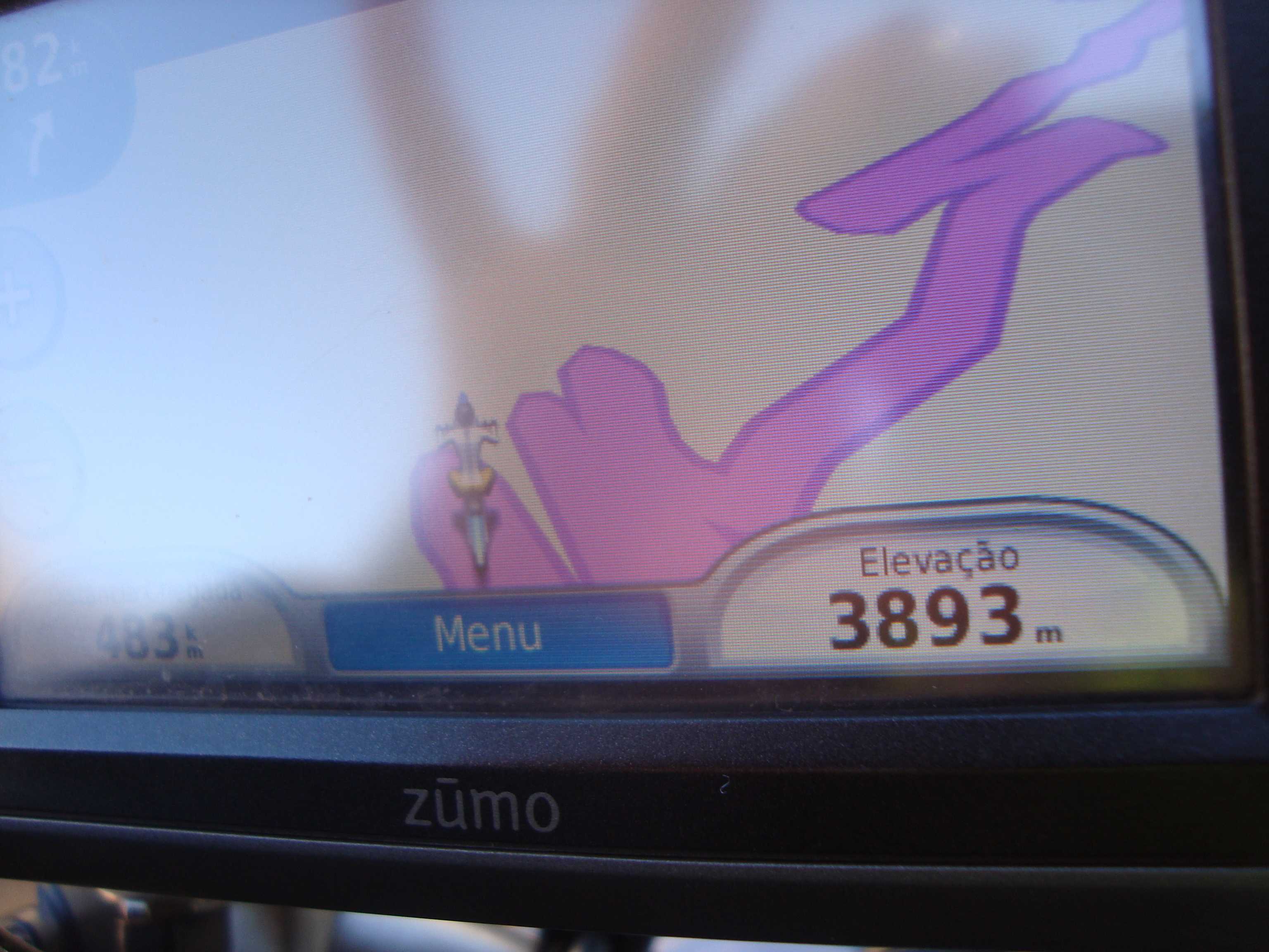 GPS registrando a subida