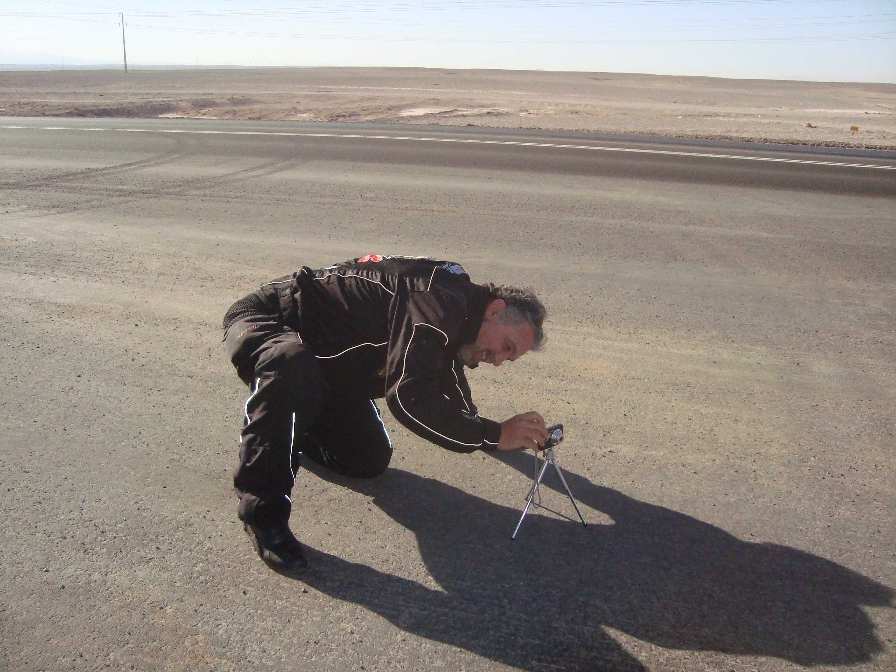 Marcio e seu tripé.